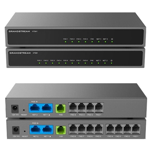Adaptador VoIP Grandstream Networks HT881 8 Puertos SIP T.38 Seguridad AES SIPS HTTPS