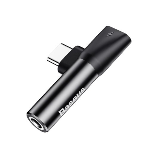 Adaptateur Type-C vers Type-C/3,5 mm Baseus CATL41-01 Noir Haute Fidélité