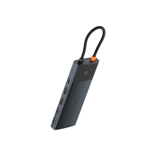 Hub Baseus 9 puertos 10Gbps modelo B00061800123-00 USB C HDMI Gigabit SD MicroSD 120Hz