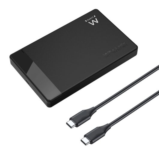 Ewent EW7073 SATA USB-C 2,5" Gehäuse Schwarz Schraubenlos SuperSpeed 10 Gbit/s