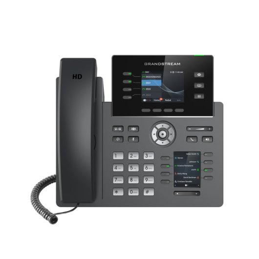 Telefono IP Grandstream GRP2614 4 linee 2000 contatti display TFT da 2,8″
