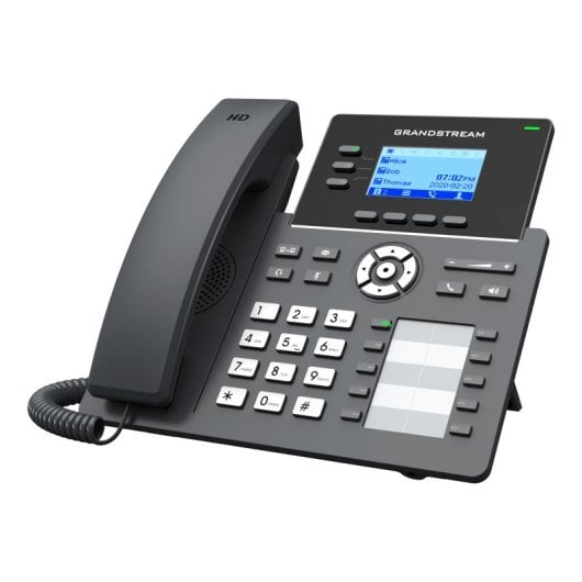 Teléfono IP Grandstream GRP2604 3 líneas 2000 contactos LCD Gigabit Ethernet Negro