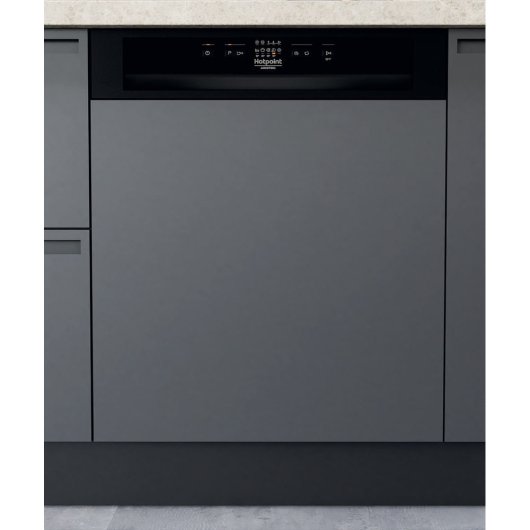 Lavavajillas Hotpoint HB 4010 B 13 Cubiertos F Semi Integrado 49dB Negro