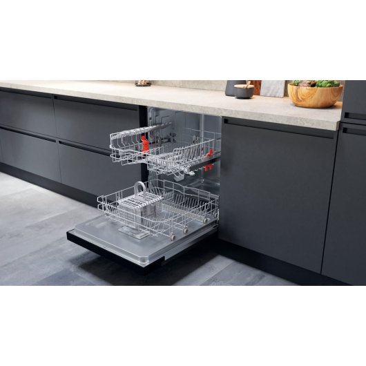 Lavavajillas Hotpoint HB 4010 B 13 Cubiertos F Semi Integrado 49dB Negro