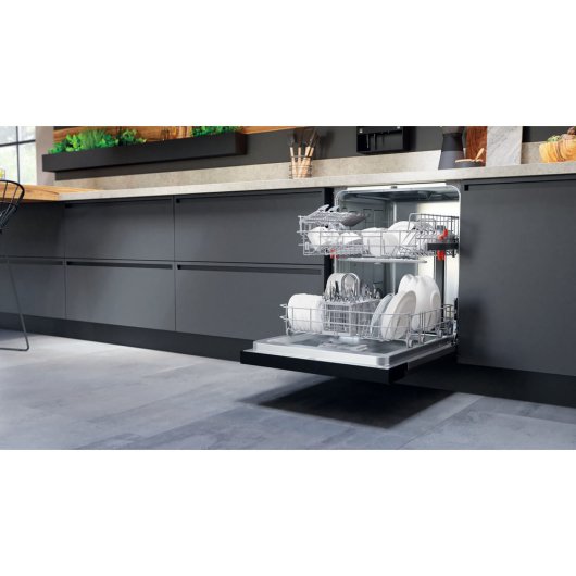 Lavavajillas Hotpoint HB 4010 B 13 Cubiertos F Semi Integrado 49dB Negro