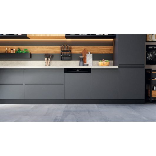 Lavavajillas Hotpoint HB 4010 B 13 Cubiertos F Semi Integrado 49dB Negro