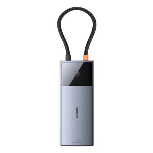 Hub Baseus 4 puertos 10 Gbit/s modelo B00061802813-00 USB-C HDMI RJ-45