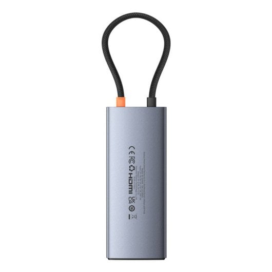 Hub Baseus 4 puertos 10 Gbit/s modelo B00061802813-00 USB-C HDMI RJ-45