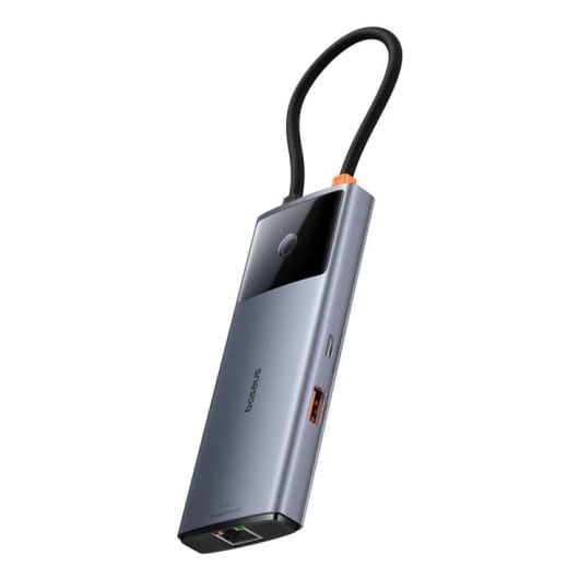 Hub Baseus 4 puertos 10 Gbit/s modelo B00061802813-00 USB-C HDMI RJ-45