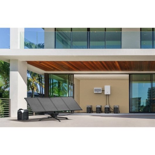 EcoFlow 1-Axis Solar Tracker Acier galvanisé Batterie indépendante IP68