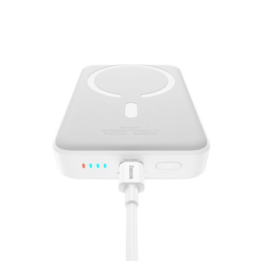 Powerbank Baseus MAGSAFE MINI AIR Wireless 10.000mAh 20W Polímero de litio Blanco