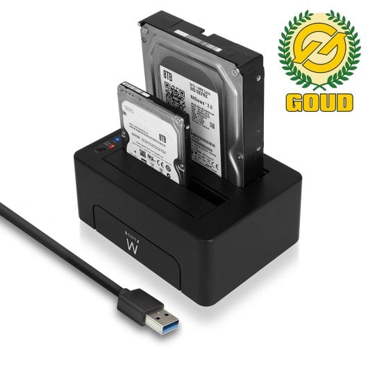 Estuche Ewent EW7014 SSD/HDD 2.5,3.5? SATA III USB 3.2 Gen 1 Type-A Negro ABS