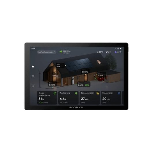 Monitor inteligente EcoFlow PowerInsight MT8168 10.1? 2GB 16GB IPS Wi-Fi Negro