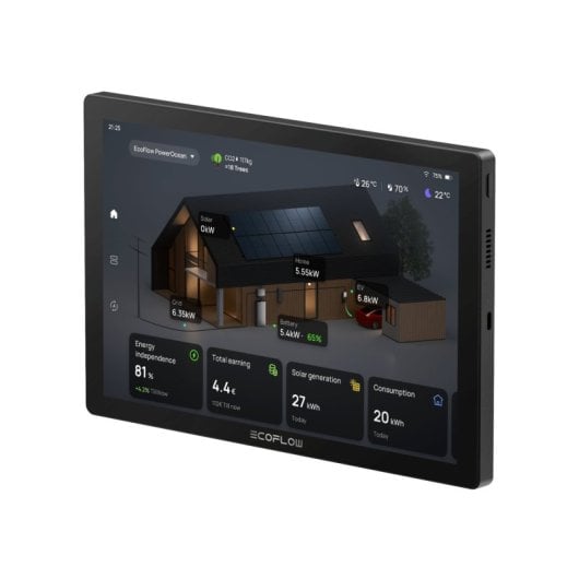Monitor inteligente EcoFlow PowerInsight MT8168 10.1? 2GB 16GB IPS Wi-Fi Negro