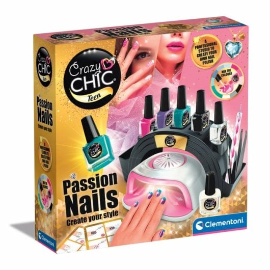 Clementoni Crazy Chic 18784 Set Smalti Multicolor per Bambini di 9 Anni con Batterie