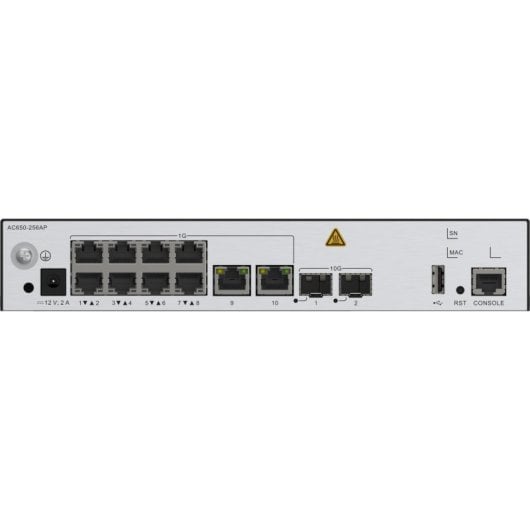 Contrôleur réseau HUAWEI eKit AC650-256AP Gris 10 100 1 000 Mbit/s 10 000 Mpps RJ-45 21 W
