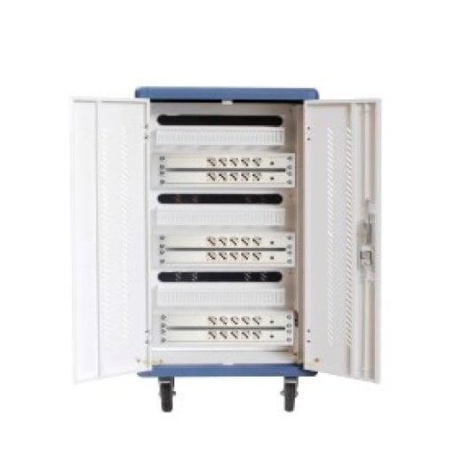 Schrank mit Rollen für 30 Geräte, Notebooks, Tablets, Smartphones usw.