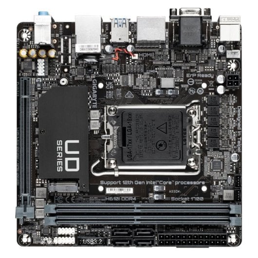 Scheda madre Gigabyte Giga H610i Ddr4 S1700ddr4mitx - Compatibile con Intel, 64 Gb di RAM, USB 3.2 Gen 1, connettività wireless, SSD Nvme - Prestazioni senza compromessi!