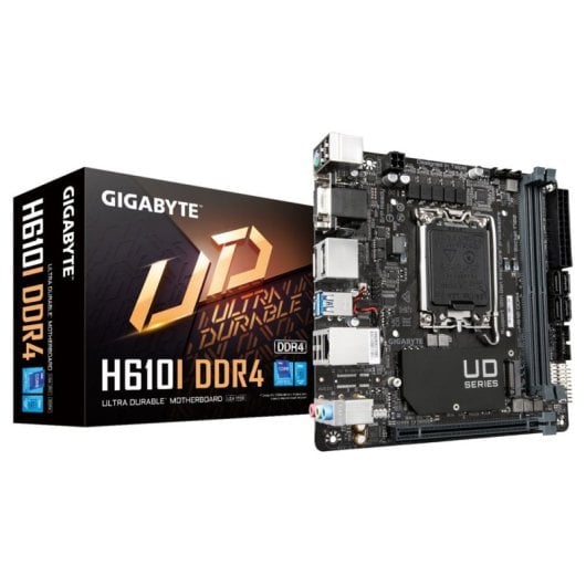 Scheda madre Gigabyte Giga H610i Ddr4 S1700ddr4mitx - Compatibile con Intel, 64 Gb di RAM, USB 3.2 Gen 1, connettività wireless, SSD Nvme - Prestazioni senza compromessi!