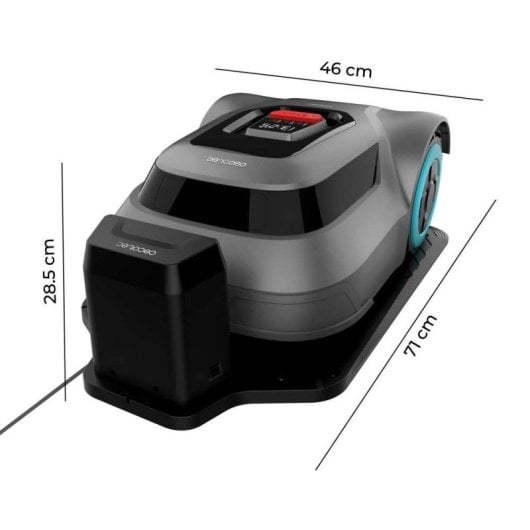 Robô corta-relva Cecotec Conga Lawn 500 m² IPX6 com controlo por aplicação, 2500 mAh, cobertura morta silenciosa