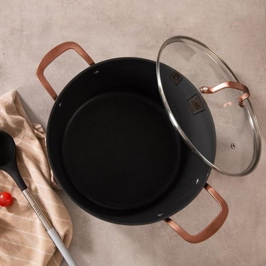 Cacerola Cecotec Polka Fantasy Pot Golden 28 cm 7,1L Aluminio Inducción Teflon