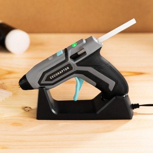 Pistola de encolar Cecotec CecoRaptor Perfect Fix 360 X-Treme inalámbrica 3,7 V 1500 mAh barra 7 mm 90s