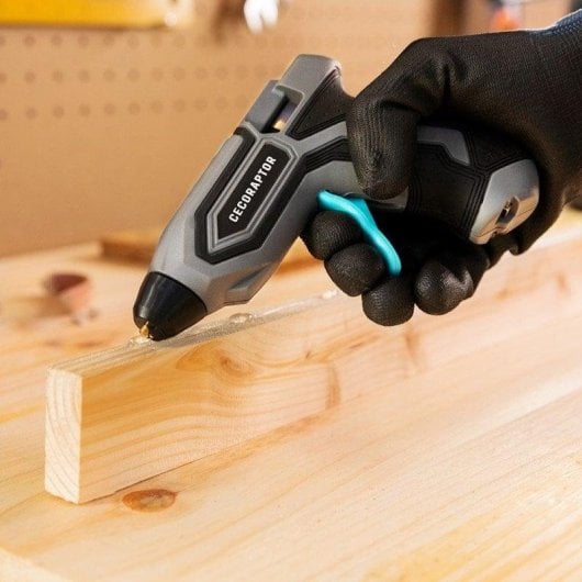 Pistola de encolar Cecotec CecoRaptor Perfect Fix 360 X-Treme inalámbrica 3,7 V 1500 mAh barra 7 mm 90s