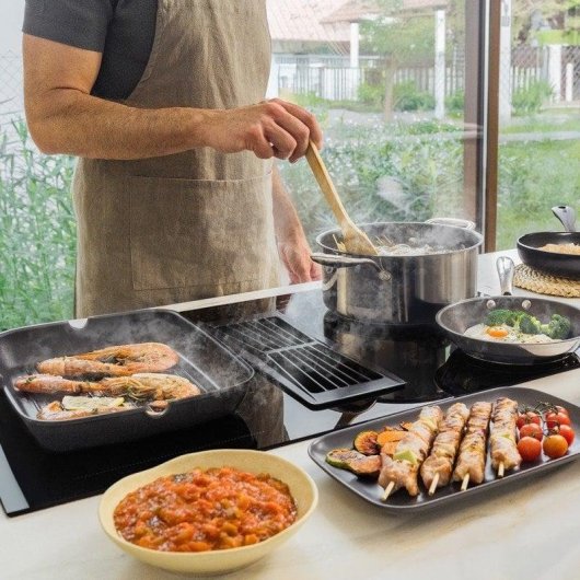 Plaque induction Cecotec Bolero Squad IH 4800 FullFlex80 7400W Campana intégrée