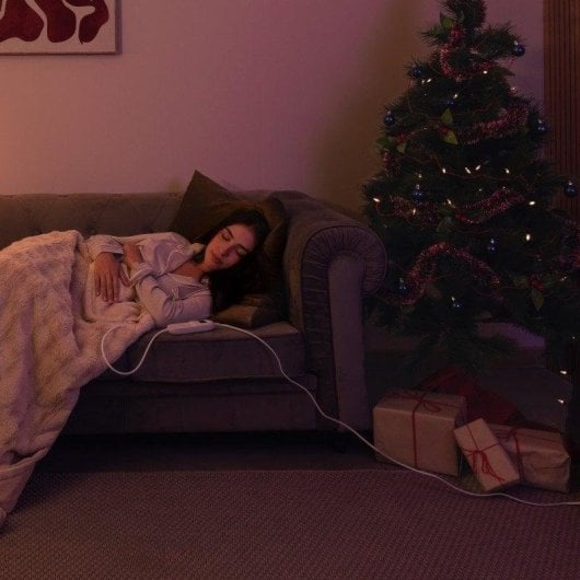 Manta eléctrica Cecotec 200x180cm 9 niveles LCD temporizador lavable