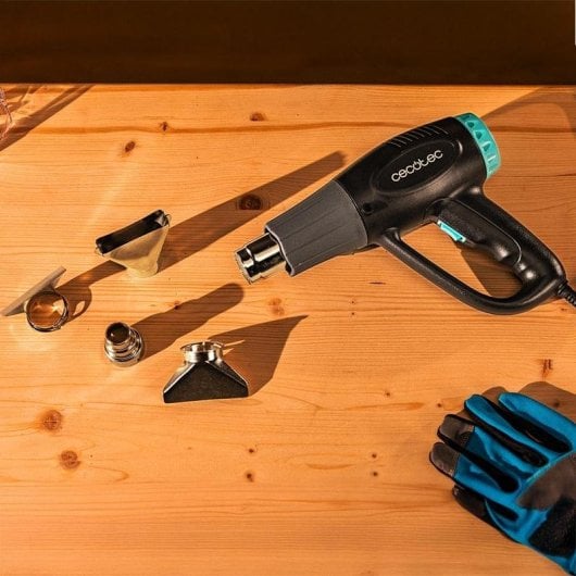 Heißluftpistole Cecotec 2000W 4 Düsen Doppeltemperatur ultra-schnelles Aufheizen