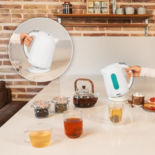 Wasserkocher Cecotec Thermosense 180 White 1,7L 2200W BPA-frei Anti-Kalk 360° Basis