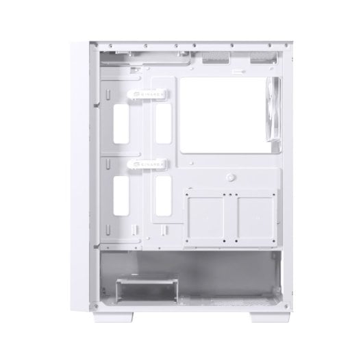 Einarex PULSE P100 Core White Torre ATX Frente em Malha e Painel em Vidro Temperado Branca