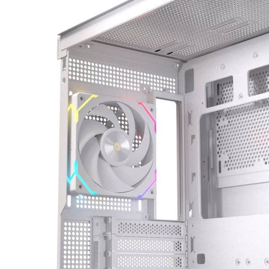 Torre Einarex PULSE P800 RGB Blanco Vidrio Templado Soporte 13 Ventiladores ATX