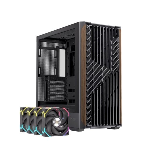 Caja PC Einarex Pulse P800 RGB Black 13 ventiladores 360mm Vidrio templado ATX