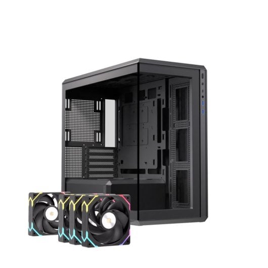 Caja PC Einarex Zenith ZM800 RGB Black, Vidrio Templado, Soporta 10 Ventiladores, Refrigeración Líquida 360mm