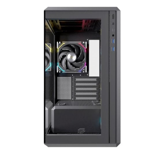 Einarex Zenith ZM800 RGB, schwarzes PC-Gehäuse, gehärtetes Glas, unterstützt 10 Lüfter, 360-mm-Flüssigkeitskühlung
