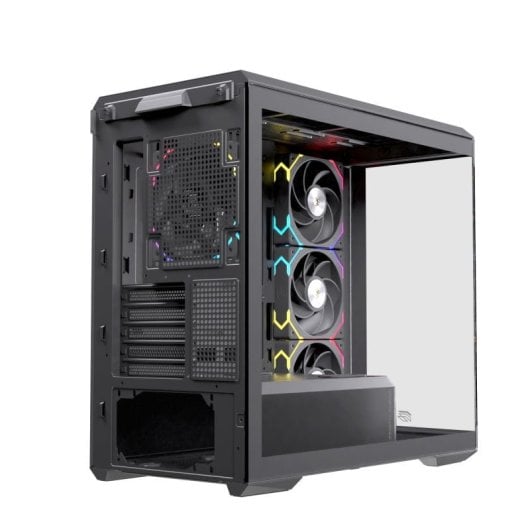 Einarex Zenith ZM800 RGB, schwarzes PC-Gehäuse, gehärtetes Glas, unterstützt 10 Lüfter, 360-mm-Flüssigkeitskühlung