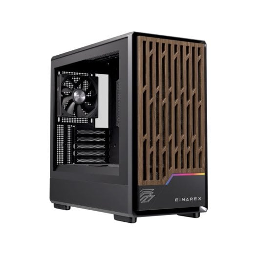 Torre Einarex PM400 Core Black Micro ATX/Mini-ITX Acero Vidrio Refrigeración Líquida
