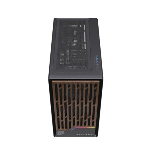 Torre Einarex PM400 Core Black Micro ATX/Mini-ITX Acero Vidrio Refrigeración Líquida