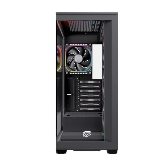 Torre PC Einarex PRISMA S700 RGB Black Cristal Templado ATX 9 Ventiladores Soporte 360mm