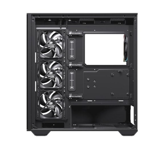 Torre PC Einarex PRISMA S700 RGB Black Cristal Templado ATX 9 Ventiladores Soporte 360mm
