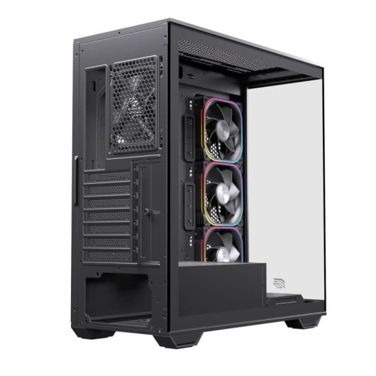 Torre PC Einarex PRISMA S700 RGB Black Cristal Templado ATX 9 Ventiladores Soporte 360mm