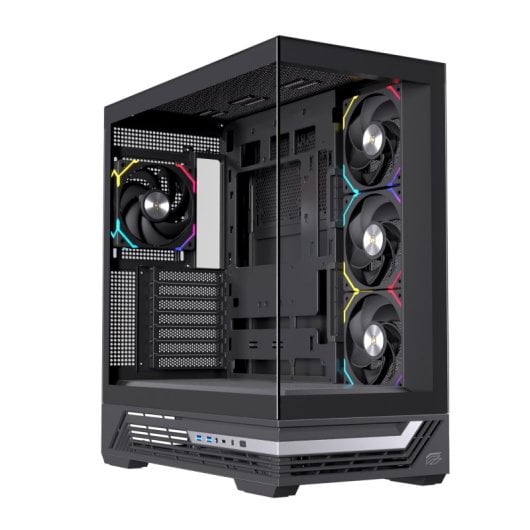 Einarex PRISMA S800 RGB Black Torre ATX Gaming Vidro Temperado Preto