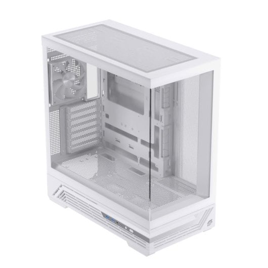 Caja PC Einarex PRISMA S800 Core White Cristal Espejo RGB Soporte 10 Ventiladores 360mm Líquida