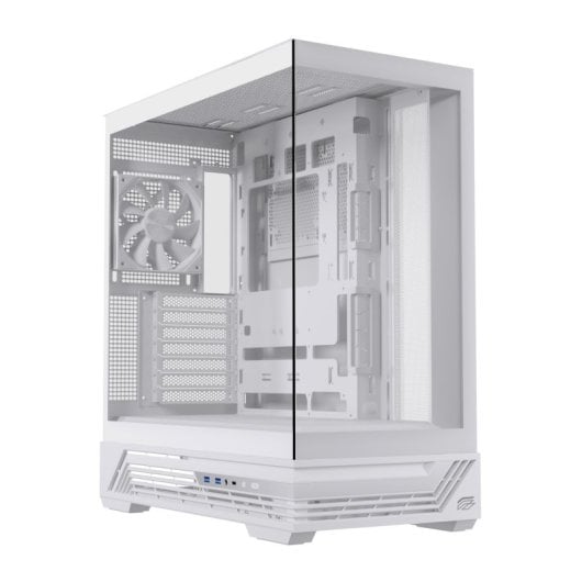 Caja PC Einarex PRISMA S800 Core White Cristal Espejo RGB Soporte 10 Ventiladores 360mm Líquida