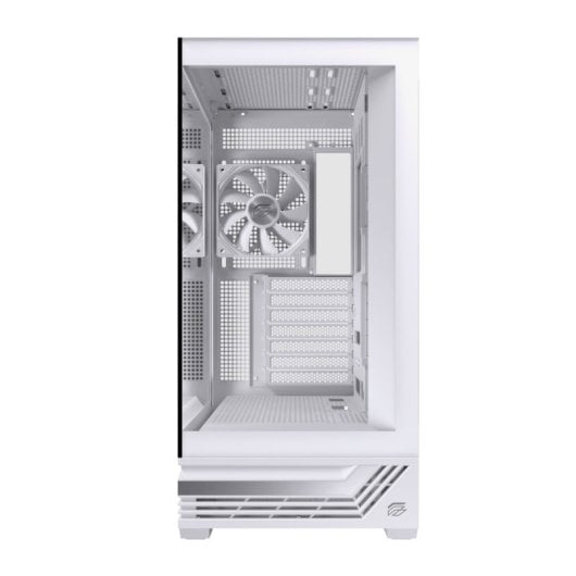 Caja PC Einarex PRISMA S800 Core White Cristal Espejo RGB Soporte 10 Ventiladores 360mm Líquida