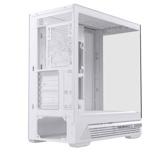 Caja PC Einarex PRISMA S800 Core White Cristal Espejo RGB Soporte 10 Ventiladores 360mm Líquida