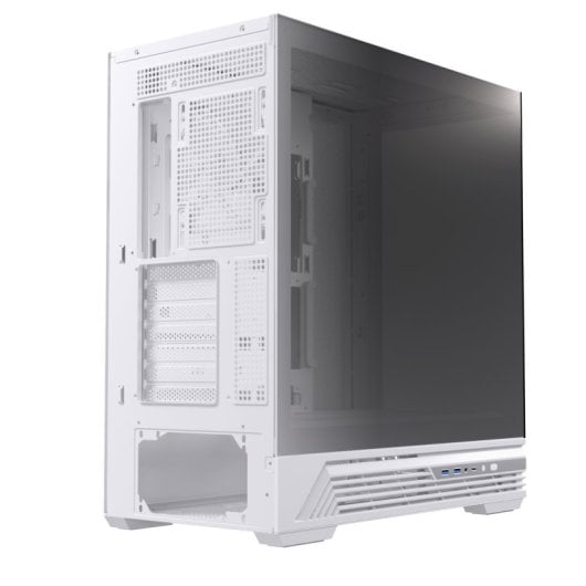 Caja PC Einarex PRISMA S800 Core White Cristal Espejo RGB Soporte 10 Ventiladores 360mm Líquida