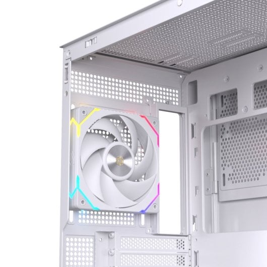 Torre Einarex PRISMA S800 RGB White Cristal Espejo Soporte 10 Ventiladores ATX