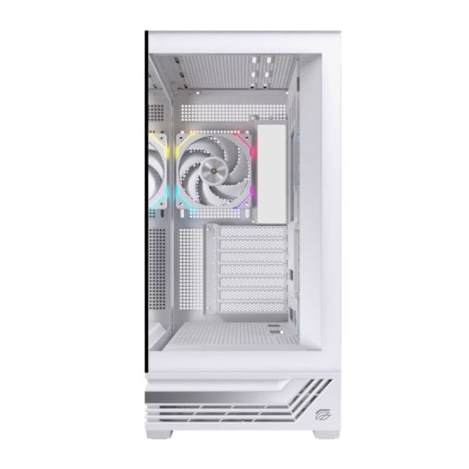 Torre Einarex PRISMA S800 RGB White Cristal Espejo Soporte 10 Ventiladores ATX